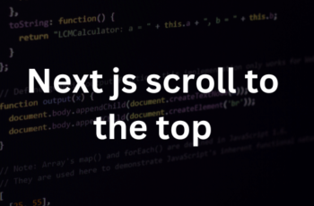 How to fix, Next.js link doesn’t render with the page scrolled at the top