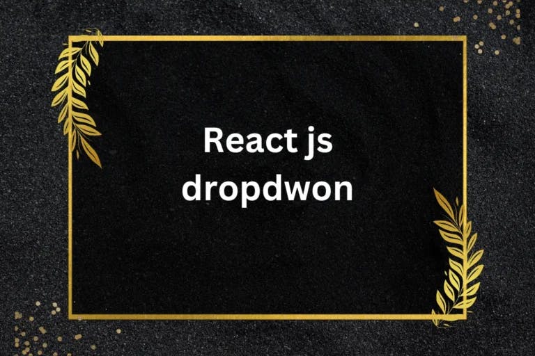 React js dropdown source code